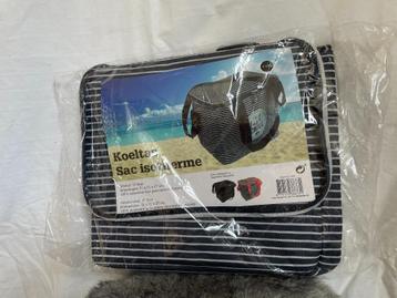 Koeltas – nieuw in verpakking, zwart met witte strepen beschikbaar voor biedingen