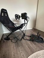 Race stoel van Playseat met stuur en pedalen van Fanatec., Ophalen, Zo goed als nieuw