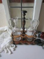 Antiek tafelgarnituur met karaffen, Ophalen of Verzenden
