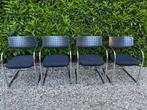 Vitra: set van 4 Vis a Vis stoelen, Ophalen, Gebruikt, Vier, Zwart
