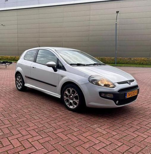 Fiat Punto Evo 1.4-16V Multi-air Racing 77KW 3DR 2010 Wit, Auto's, Fiat, Particulier, Punto, ABS, Achteruitrijcamera, Airbags