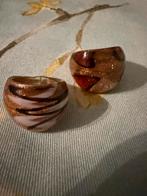 Murano Lampwork Ringen - Nieuw, Overige materialen, Bruin, Verzenden, Nieuw