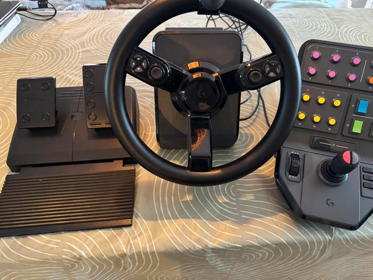 Logitech G Saitek - Farming Simulator set ZGAN, Computers en Software, Joysticks, Zo goed als nieuw, Ophalen of Verzenden