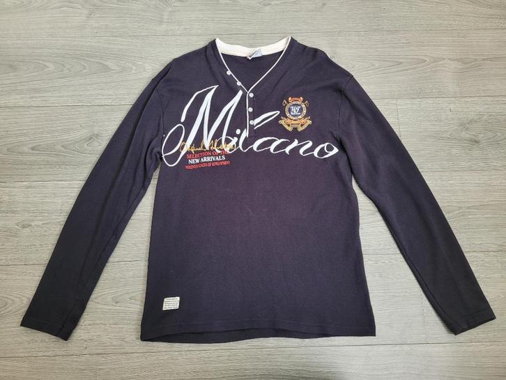VIOLENTO zwarte longsleeve met opdruk maat XL ~ LG1000, Kleding | Heren, T-shirts, Zo goed als nieuw, Maat 56/58 (XL), Zwart, Ophalen of Verzenden