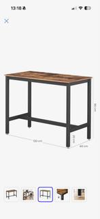 Statafel / Bureau - Industrieel Design, Ophalen of Verzenden, Zo goed als nieuw, Bureau