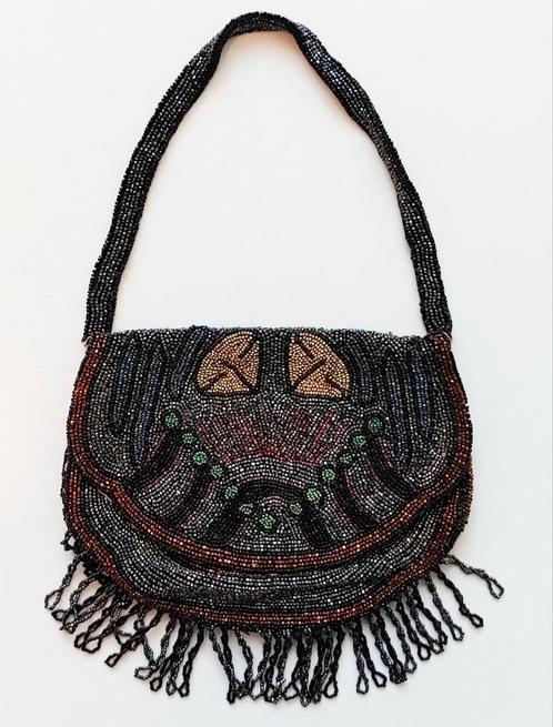 Antieke Art Deco handtas kralenbeurs damestas geen beugeltas, Antiek en Kunst, Antiek | Kleding en Accessoires, Dames, Verzenden