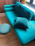 Mooie Groene Velvet Chaise Longue, Huis en Inrichting, Banken | Sofa's en Chaises Longues, Ophalen, Zo goed als nieuw, Eenpersoons