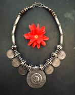 Vintage Ketting Noord-India Katmandu, Ophalen of Verzenden, Gebruikt, Zilver, Met hanger