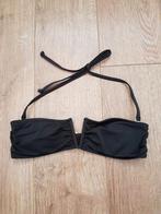Zwarte bandeau bikinitop maat 164, Meisje, Gebruikt, Ophalen of Verzenden, Sport- of Zwemkleding