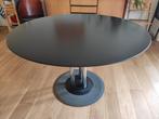 Leolux Trias tafel, rond en zwart, 120 cm, Ophalen