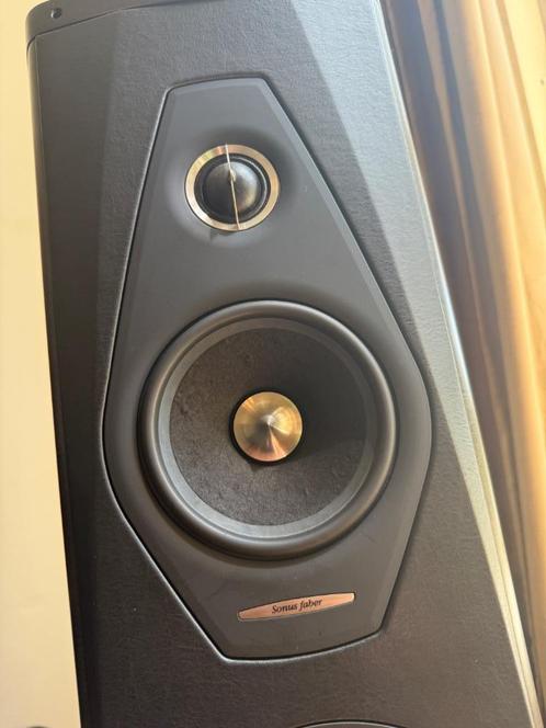 Sonus Faber Olympica II Graphite, Audio, Tv en Foto, Luidsprekers, Gebruikt, Front, Rear of Stereo speakers, 120 watt of meer