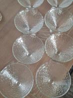 8 Glazen ijscoupes, Huis en Inrichting, Keuken | Servies, Glas of Glazen, Ophalen of Verzenden, Overige stijlen, Glas