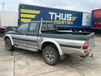 Mitsubishi L 200 2.5 Club Cab GLS ES Schuurvondst 4x4, Stof, Gebruikt, Zwart, Blauw