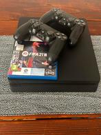 Ps4 slim 400 GB + 2 controles en fifa 2021, Spelcomputers en Games, Spelcomputers | Sony PlayStation 4, Ophalen of Verzenden, Zo goed als nieuw