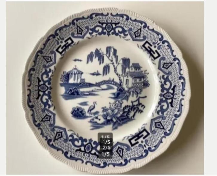 Royal Swan English Canton bord, dinerbord Chinese afbeelding, Antiek en Kunst, Antiek | Servies los, Ophalen of Verzenden
