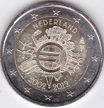 2 euro 2012 Nederland - 10 jaar euromunt / TYE - vrijwel UNC beschikbaar voor biedingen