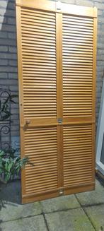 Louvredeuren 4 stuks  2 x 42,5 cm breed x 201,5 cm hoog, Ophalen