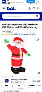 Elektrische opblaasbare kerstman, Ophalen of Verzenden, Zo goed als nieuw