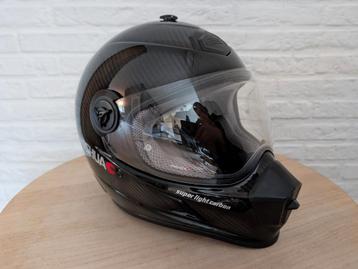 Nishua Carbon helm XL (zeer licht & incl endurokap) ZGAN! beschikbaar voor biedingen