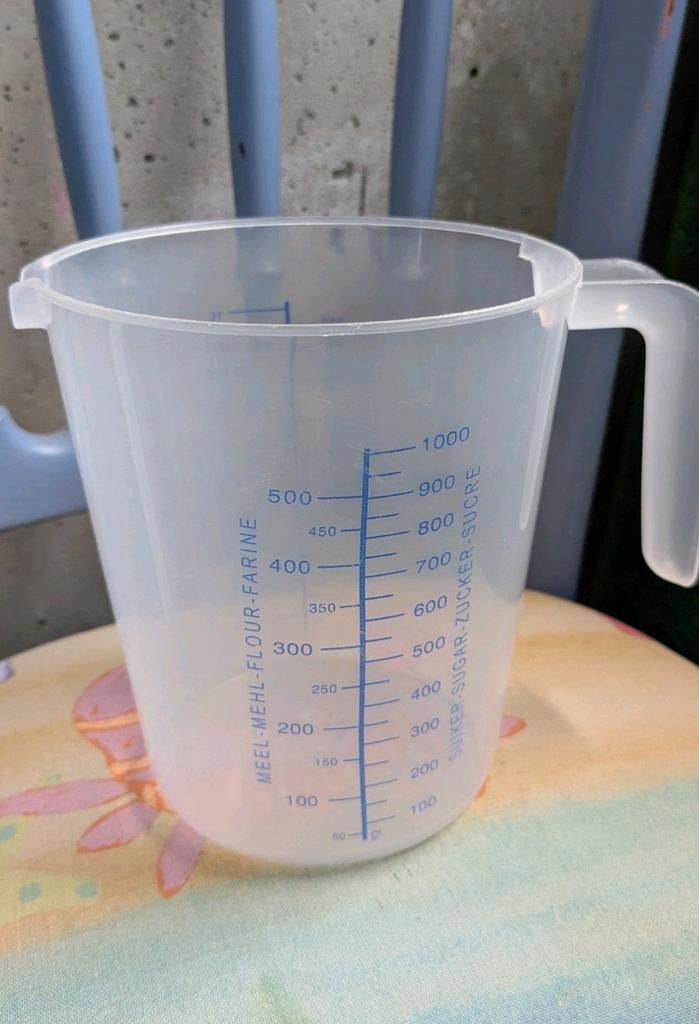 Maatbeker 1000ML. (Ook voor meel + suiker), Huis en Inrichting, Keuken | Keukenbenodigdheden, Nieuw, Ophalen