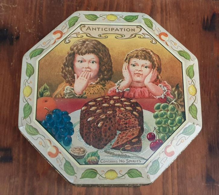 Mooi groot blik voor Kniepertjes of Nieuwjaarsrolletjes., Verzamelen, Blikken, Gebruikt, Overige, Ophalen of Verzenden