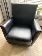 2 leren fauteuils, Huis en Inrichting, Fauteuils, Ophalen, Zo goed als nieuw, 50 tot 75 cm, Leer