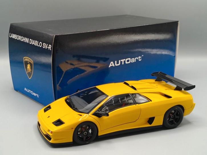 AutoArt 1:18 Lamborghini Diablo SV-R Superfly Yellow - NEW, Hobby en Vrije tijd, Modelauto's | 1:18, Nieuw, Auto, Autoart, Ophalen of Verzenden