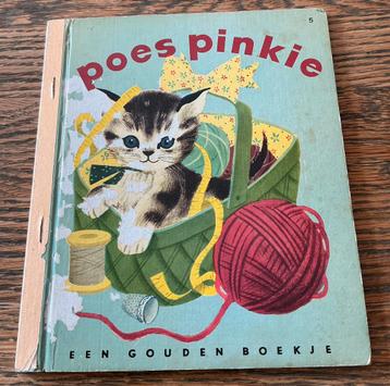 Een Oud Gouden Boekje Poes Pinkie Bezige Bij beschikbaar voor biedingen