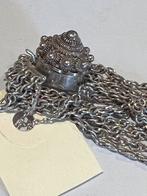 Zilveren 6 rijen armband met Zeeuwse knoop, Ophalen of Verzenden, Zilver