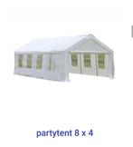 Partytent 8 x 4 te huur, Ophalen, Zo goed als nieuw, Overige