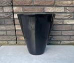 Zwarte bloempot  - 35 cm hoog, Tuin en Terras, Bloempotten, Kunststof, Binnen, Zo goed als nieuw, Minder dan 40 cm