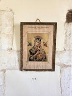 Franse brocante religieuze prent in lijst/ allegonda, Ophalen of Verzenden, Zo goed als nieuw, Kaart of Prent