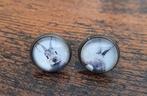 NIEUWE KONIJNEN Oorbellen, Sieraden, Tassen en Uiterlijk, Oorbellen, Ophalen of Verzenden, Nieuw, Overige materialen