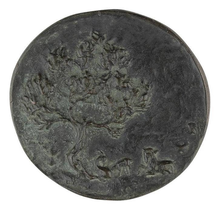 PENNING Christl Seth-Höfner : Zonder titel ºººººººººººº, Postzegels en Munten, Penningen en Medailles, Brons, Nederland, Verzenden