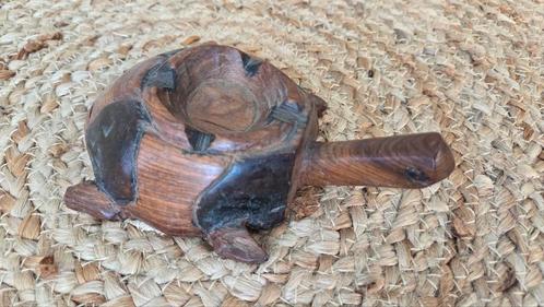 Houten massieve schildpad, Antiek en Kunst, Kunst | Beelden en Houtsnijwerken, Ophalen of Verzenden