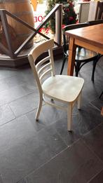 Stoel cafe, Huis en Inrichting, Stoelen, Gebruikt, Wit, Ophalen of Verzenden, Hout