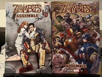 Zombies Assemble 0, 1, 2, 3 complete set (Marvel Comics)
