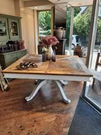 **SALE** Riviera Maison Chateau Belvedere  eettafel 150 cm, Gebruikt, 150 tot 200 cm, Vierkant, Riviera Maison landelijk