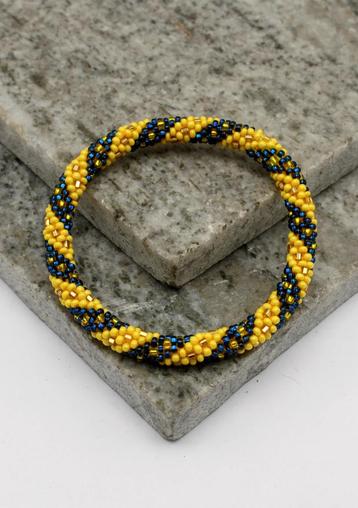 Glaskralen armband - borussia dortmund - RB163 beschikbaar voor biedingen