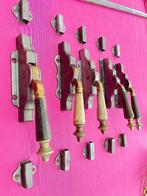 Antieke pomp espagnoletten / deur espagnolet, greep, klink, Ophalen of Verzenden