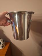 Wijnkoeler vintage feestdagen zilver rvs, Ophalen of Verzenden