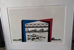 Schilderij Skyline Rotterdam, Antiek en Kunst, Kunst | Etsen en Gravures, Ophalen