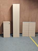 Set hoge kast, halfhoge kast +bovenkast nordic eik NIEUW, Huis en Inrichting, Badkamer | Badkamermeubels, Ophalen, (Half)hoge kast