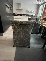 6 Eetkamerstoelen, Huis en Inrichting, Stoelen, Ophalen, Gebruikt, Bruin, Stof