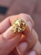 Vintage 1980 verguld 18kt olifant pin broche, Verzamelen, Speldjes, Pins en Buttons, Ophalen of Verzenden, Zo goed als nieuw