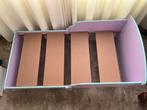 Paars Peuterbed met Frozen Afbeelding, Ophalen, Gebruikt, 70 tot 85 cm, Lattenbodem