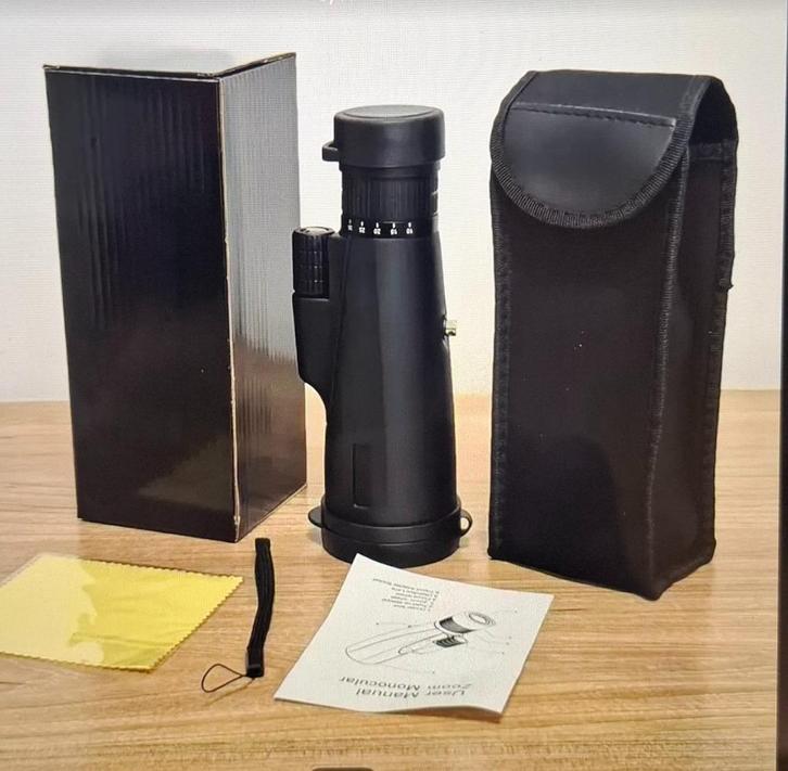 monoculaire verrekijker (nieuw), Audio, Tv en Foto, Optische apparatuur | Verrekijkers, Nieuw, Overige typen, 20x of meer, Met hoes of tas