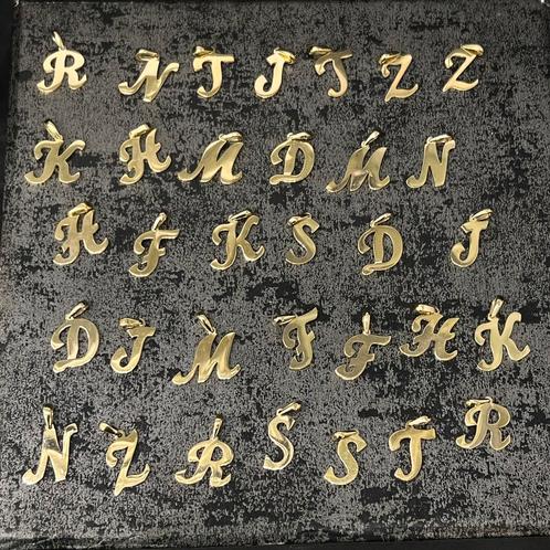 14k gouden letters kettinghangers prachtige modellen, Sieraden, Tassen en Uiterlijk, Kettinghangers, Nieuw, Goud, Ophalen of Verzenden