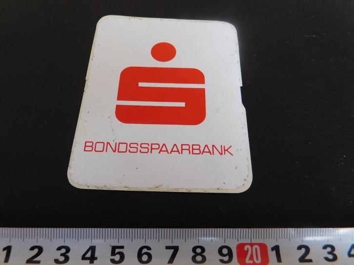 sticker Bondsspaarbank logo, Verzamelen, Stickers, Zo goed als nieuw, Ophalen