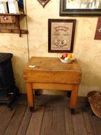 mooi oud hakblok 80 breed  54 diep en 84 hoog, Antiek en Kunst, Ophalen